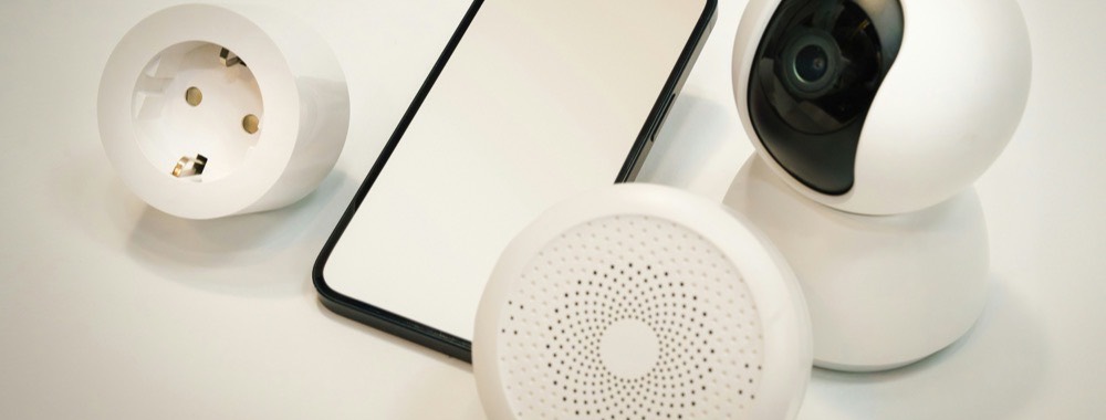 Smart home devices connected to a phone