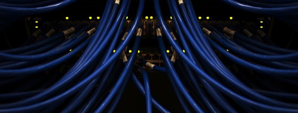 Structured cabling terminated into a network switch