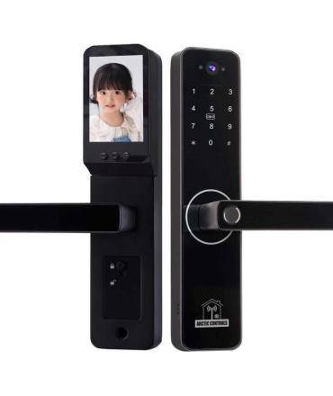 Smart door lock with facial recognition display stocked by Arctic Controls