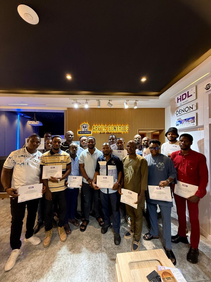 A full cohort of certified trainees at the Arctic Controls Training Academy